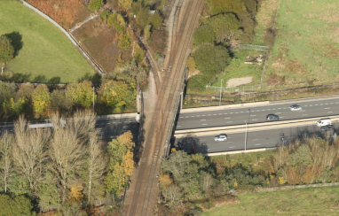 Castleton bridge - image courtesy of NR Air Ops