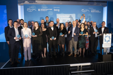 Winners celebrating at the the Consultancy and Engineering Awards 2022