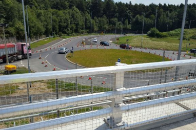 The new flyover at the Longfield Road junction will remove the need for drivers continuing on the A21 to stop at the old Longfield roundabout.