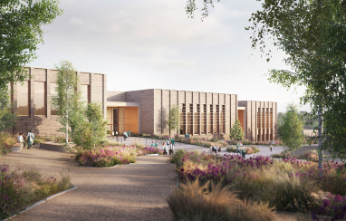 New Atkins designed £57m zero-carbon secondary school in West Sussex gets green light. Image by DarcStudio.