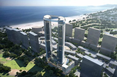 Cocobay Towers, the Atkins-designed architectural icon for Da Nang, Vietnam.