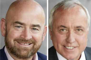 Adrian Savory, pictured left, is stepping down as BAM Nuttall chief executive. Ian Parish, pictured right, has been appointed interim managing director.