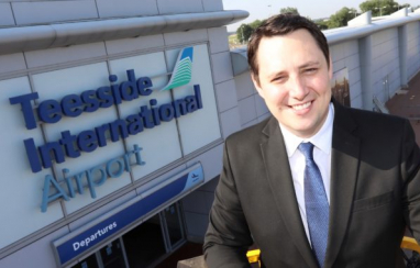 Tees Valley mayor, Ben Houchen, pictured at the newly renamed Teesside International Airport.