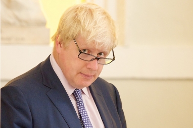 London Mayor Boris Johnson at the launch of the air quality manifesto
