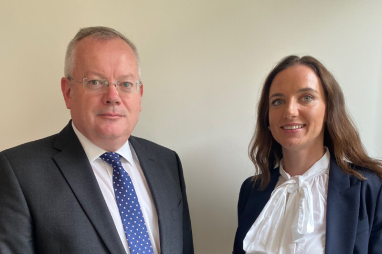 New London CBI Council chair Peter Hogg is pictured with CBI London director Anneka Hendrick.