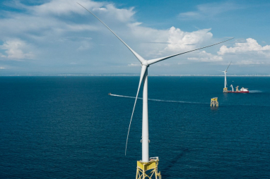 Changdang and Xidao Offshore Wind Project, a 589 MW project located off the western coast of Changhua, Taiwan.  JUMBO has provided procurement and contract management for the project.  Photo: Copenhagen Offshore Partners (COP).