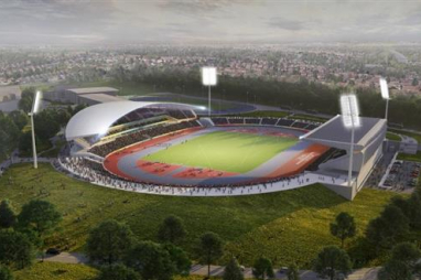 Artist impression of the proposed 2022 Commonwealth Games stadium.