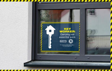 Scotland's Construction Industry Coronavirus (CICV) Forum has issued protective signage for key workers carrying out emergency and essential projects.