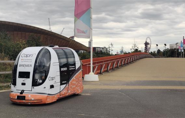 The AECOM-led Capri consortium is running a trial of its driverless pods.