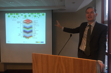 Matthew Farrow, director of the Environmental Industries Commission, speaking at the Green Data conference on 27 November 2018.