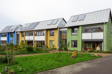 The community-led East Whins ecovillage (pictured), near Forres, has been highlighted as a positive social example by the CLF as it called for a radical rethink of the supply chain to help tackle net zero and material shortages.