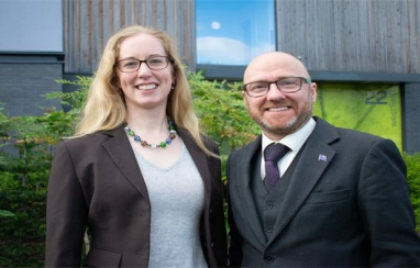 Scotland’s Green Party co-leaders Lorna Slater and Patrick Harvie, pictured here l-r, are set to be appointed as Scottish ministers in key net zero roles.