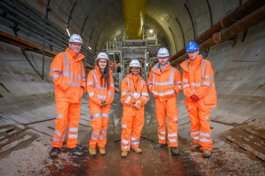 Five HS2 apprentices set to welcome new colleagues.