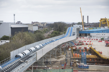 1.7 mile conveyor network will remove over one million lorry movements for HS2’s construction in London.