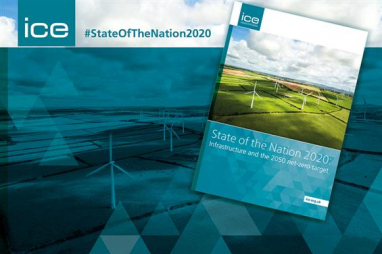 The relationship between infrastructure and the 2050 net-zero target is the focus of the Institution of Civil Engineers State of the Nation 2020 report.