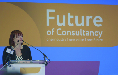 ACE chief executive Hannah Vickers speaking at last year's Future of Consultancy conference in London.