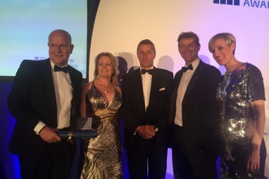 White Young Green staff collect their award for best large firm.