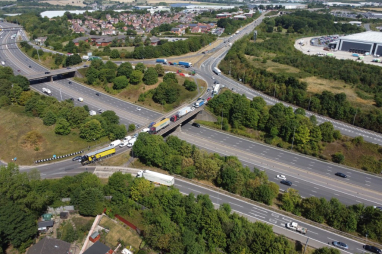 Junction 28 of the M1 - image courtesy of Midlands Connect
