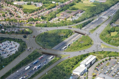 CGI of how the new M6 junction will look when work is complete.