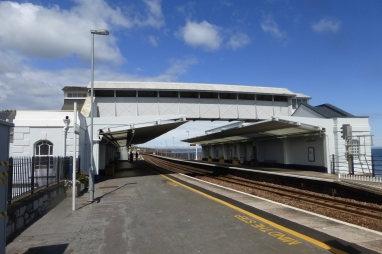A fibre reinforced polymer footbridge at Dawlish railway station