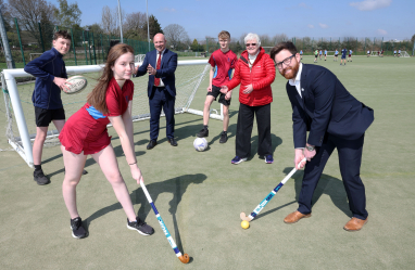 Plasdŵr has funded Radyr Comprehensive School's all-weather sports pitch.