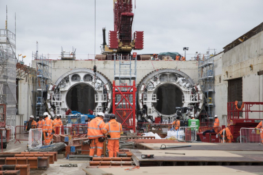 Launch of HS2’s giant London tunnelling machine sparks job opportunities.