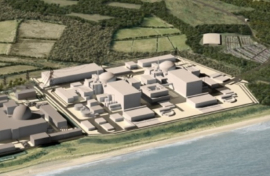CGI of the proposed new Sizewell C nuclear power station.