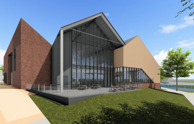 CGI of Stockport Council’s multi-functional Community Hub in Marple