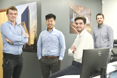 Tate Consulting's Belfast office has welcomed, left to right, Ruari Mulvenna, Tony Shek, Roger Dawson and Warren Smyth.