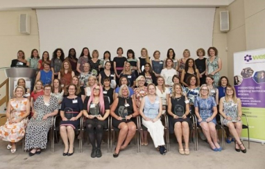 The Top 50 Women in Engineering pictured at an International Women in Engineering Day afternoon tea event in London.