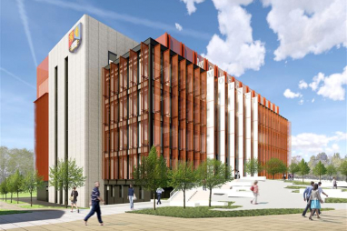 The University of Birmingham's proposed new Molecular Sciences Building, which is set to begin construction in March 2020.