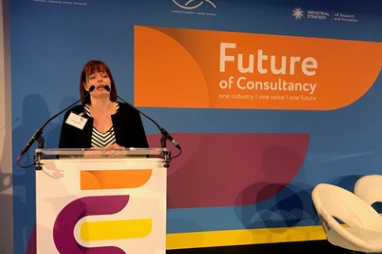 ACE chief executive, Hannah Vickers, opening the Future of Consultancy conference in London on 6 June 2019.