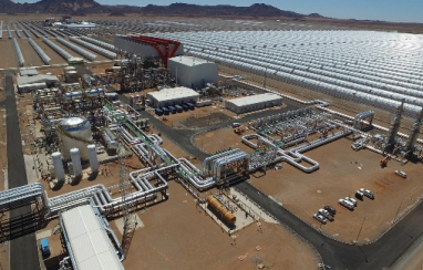 The Xina concentrated solar power plant in Pofadder, South Africa.