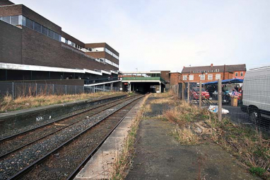 Ashington station, which has been closed since 1964.