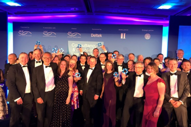 Winners of the 2019 Consultancy & Engineering Awards celebrate their success.