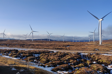 SSE's nearby Dunmaglass Wind Farm - image: SSE