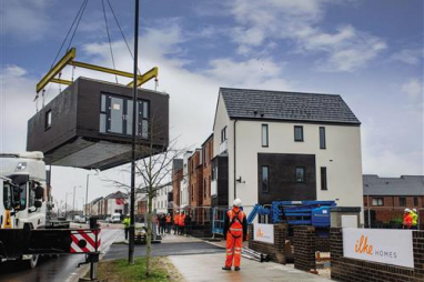 Project marks first time that Nottinghamshire County Council has released land for a factory-built housing development.