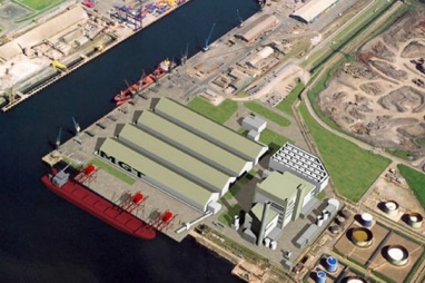 The biomass plant will be based at Teessport between Redcar and Middlesbrough.