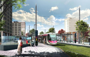 The Dudley - Brierley Hill extension of the Midland Metro will connect towns that had no rail provision.