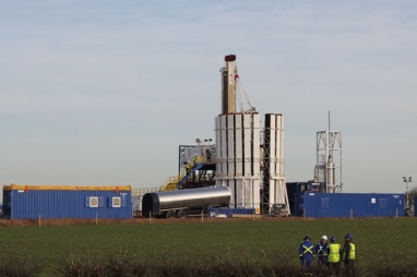 A Cuadrilla test fracking site in Lancashire.