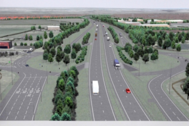 The Testo's roundabout improvement scheme at Boldon - one of the projects CECA North East wants to see brought forward.
