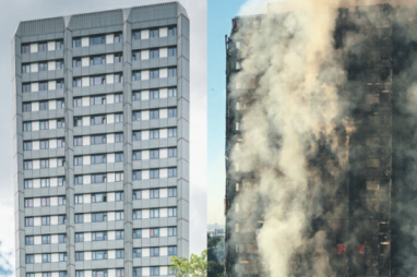 Grenfell Tower - before and after.