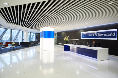Turner & Townsend's London office reception.