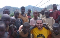 Kayin Dawoodi on a Bridges for Prosperity project in Rwanda