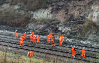 A landslip at Church Lawford in February closed the line between Coventry and Rugby - image: Network Rail