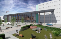 Concept image of the proposed development of the Women’s and Children’s Unit at the Royal Cornwall Hospital.