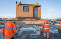 ilke Homes installs first factory-built homes in Hereford.