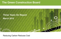 Green Construction Board Three Years On