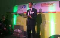 Simon Gorski, managing director UK regions at Lendlease, speaking at the Construction Summit North.