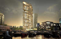 The ‘HAUT’ timber residential tower in Amsterdam, the tallest timber hybrid tower in the Netherlands.